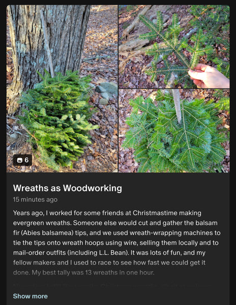 Wreaths as Woodworking