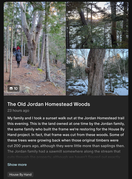 The Old Jordan Homestead Woods