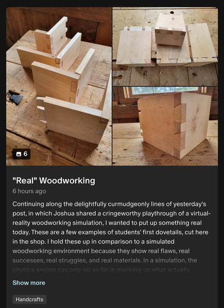 "Real" Woodworking