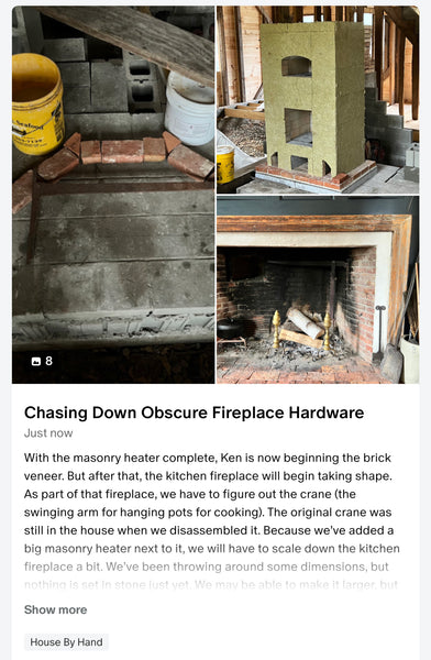 Chasing Down Obscure Fireplace Hardware