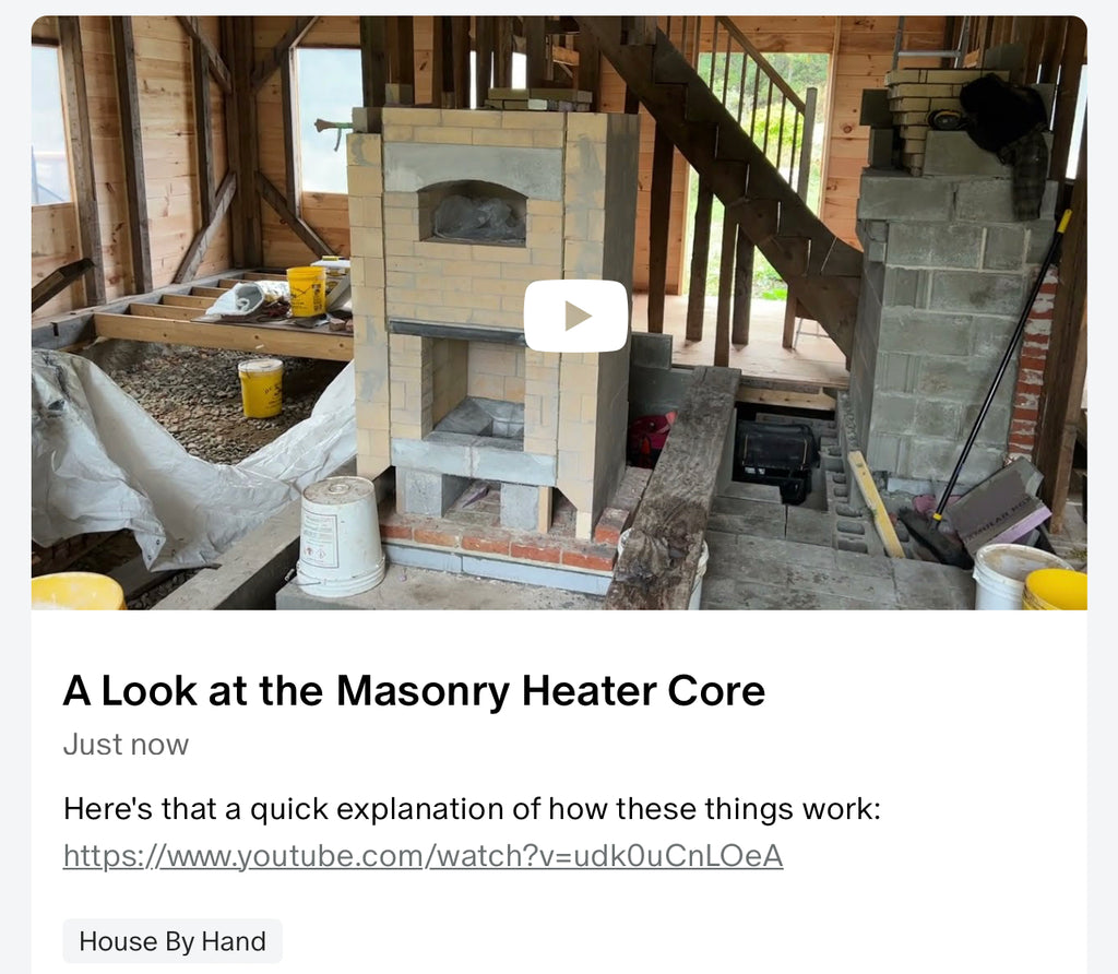A Look at the Masonry Heater Core Mortise & Tenon Magazine