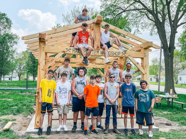 A Timber Frame Built by High Schoolers