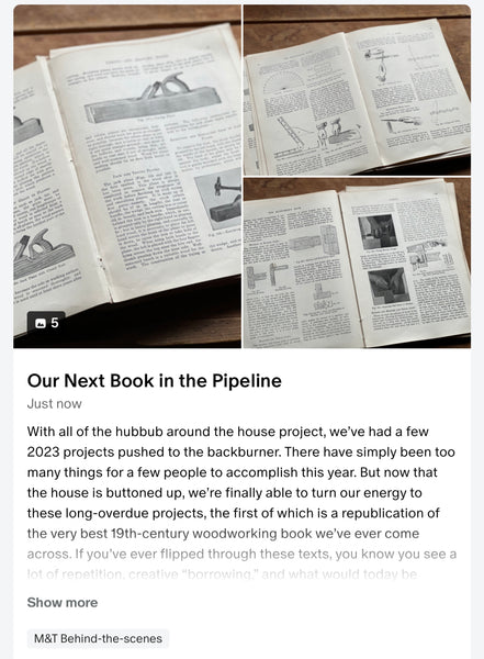 Our Next Book in the Pipeline