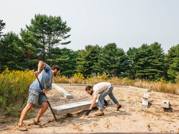 New M&T Shop Building: Granite Foundation