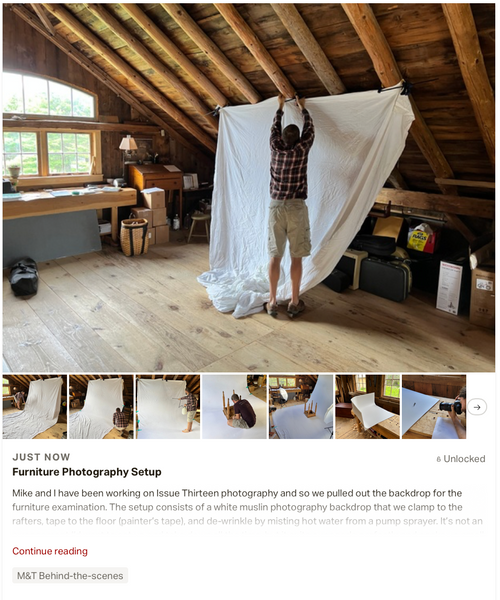 Furniture Photography Setup