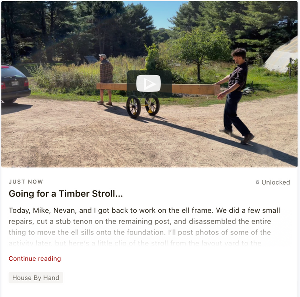 Going for a Timber Stroll…