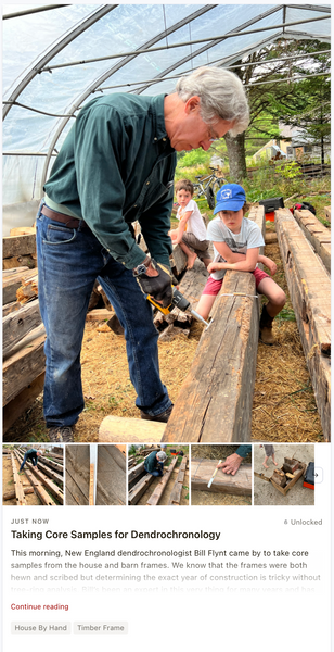 Taking Core Samples for Dendrochronology