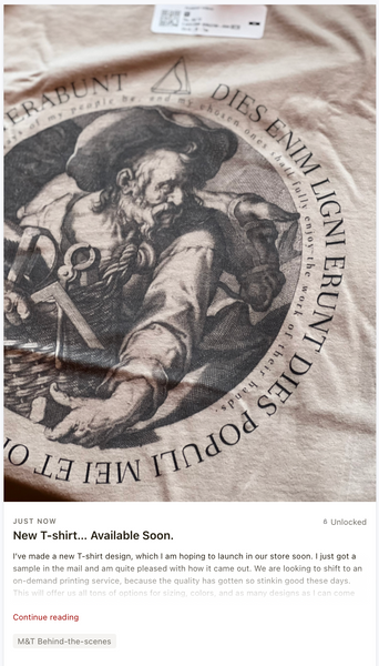 New T-shirt… Available Soon.