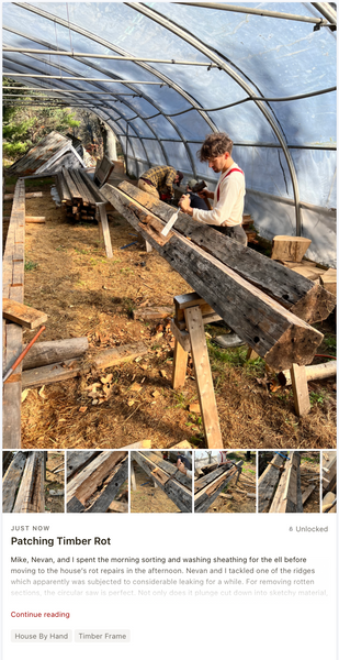 Patching Timber Rot