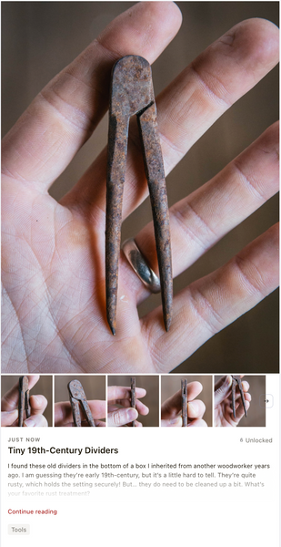 Tiny 19th-Century Dividers