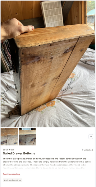 Nailed Drawer Bottoms