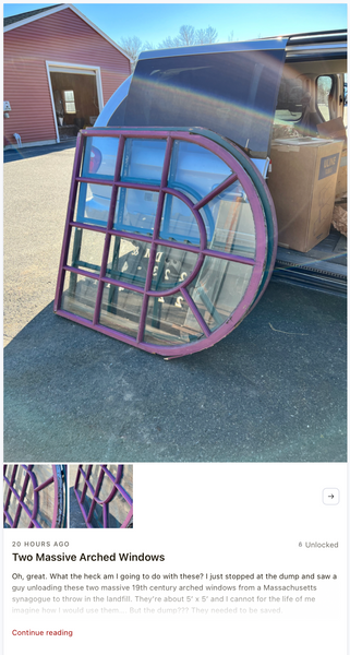 Two Massive Arched Windows