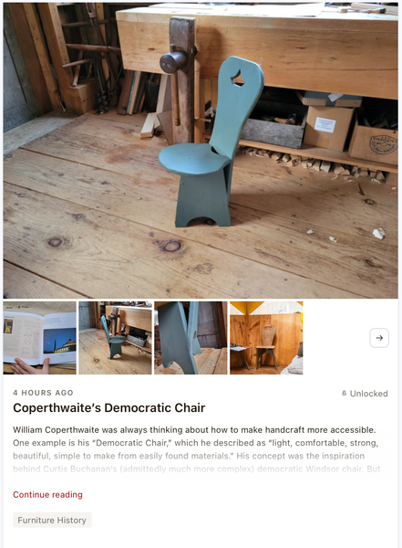 Coperthwaite’s Democratic Chair