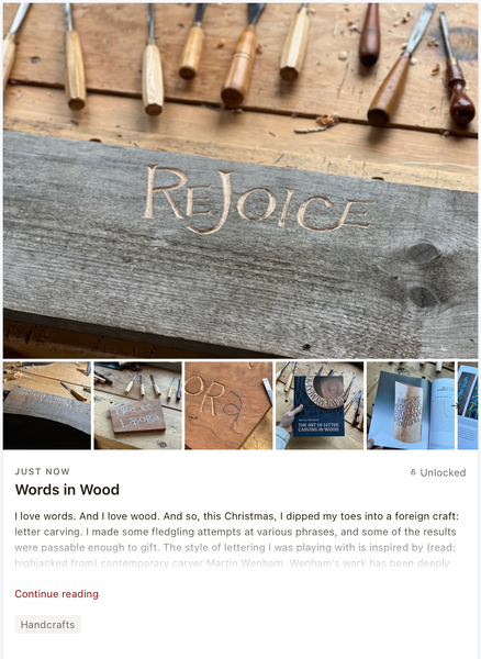 Words in Wood