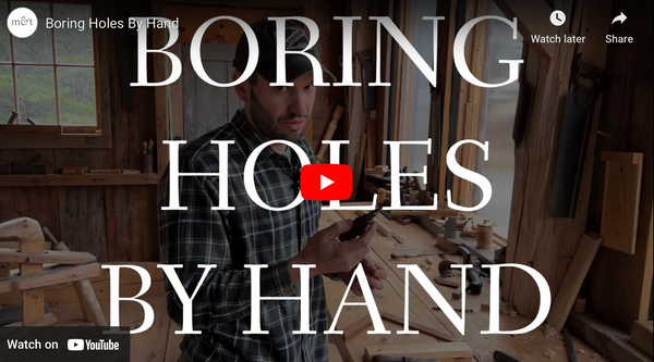 Video: Boring Holes By Hand
