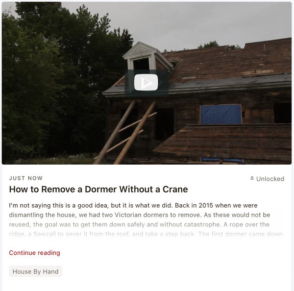How to Remove a Dormer Without a Crane
