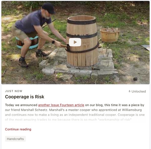 Cooperage is Risk