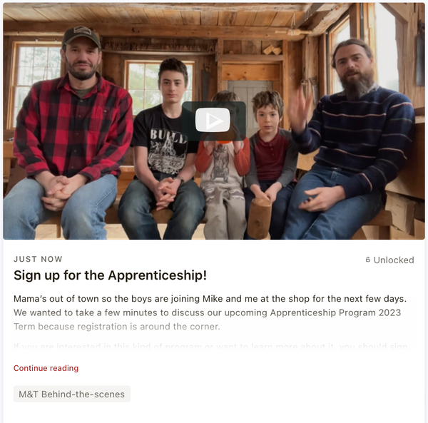 Sign up for the Apprenticeship!