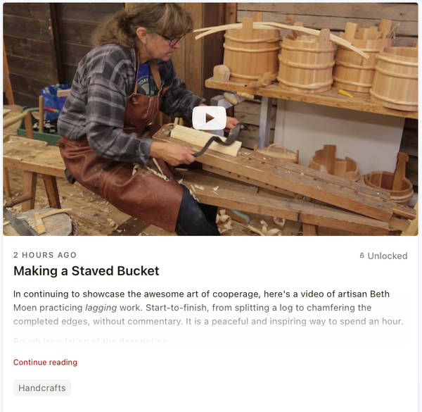 Making a Staved Bucket