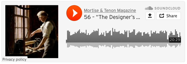 Podcast 56 – “The Designer’s Power to Communicate His Intentions” Pye Ch 5
