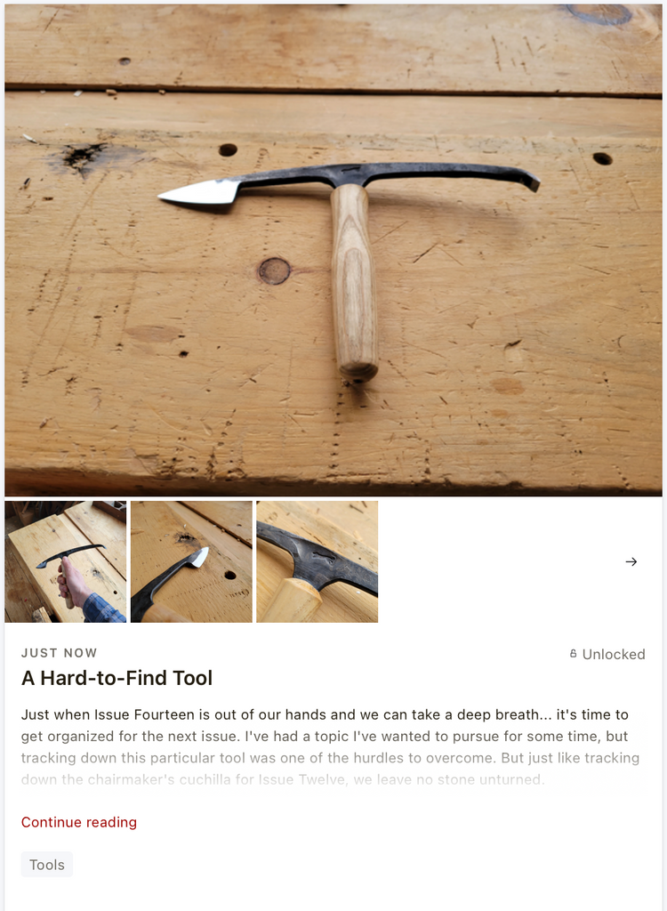 A HardtoFind Tool Mortise & Tenon Magazine