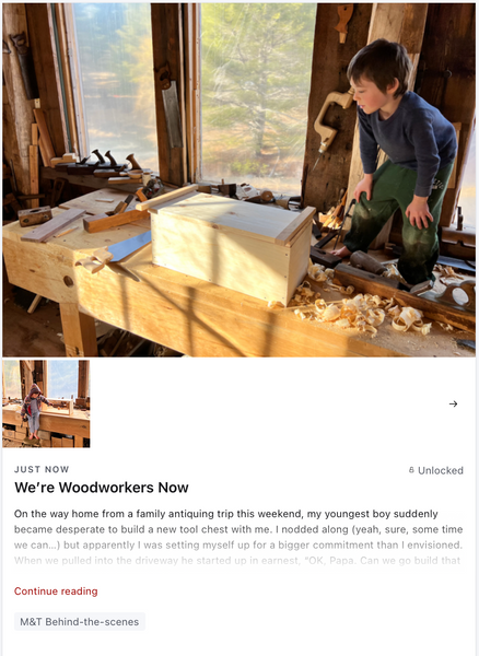 We’re Woodworkers Now