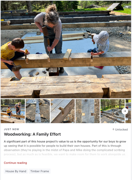 Woodworking: A Family Effort