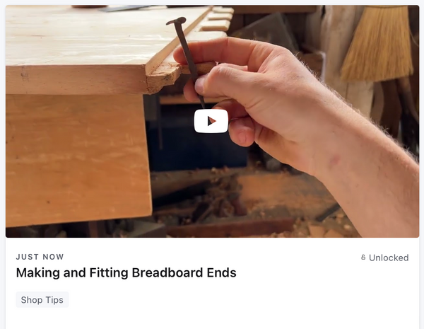 Making and Fitting Breadboard Ends