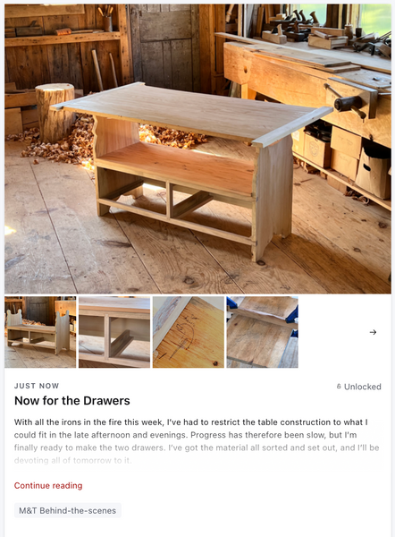 Now for the Drawers