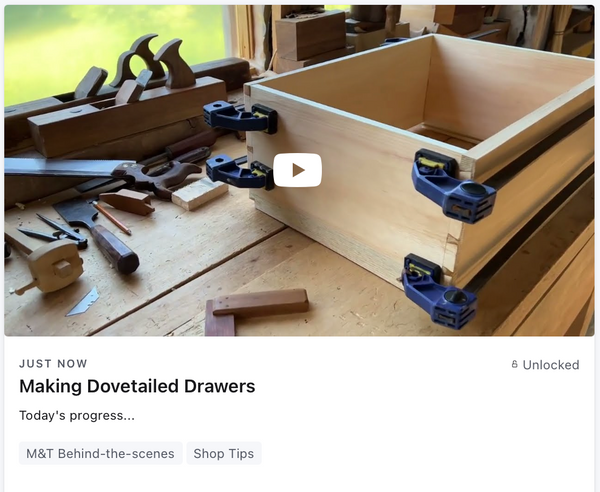 Making Dovetailed Drawers