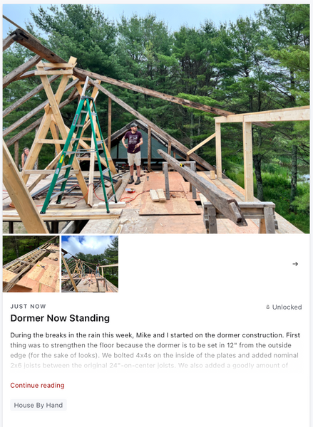 Dormer Now Standing