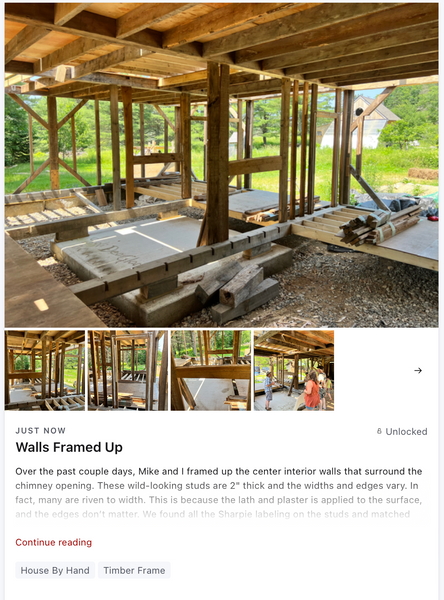 Walls Framed Up