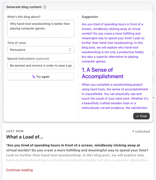 What a Load of…