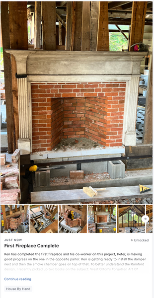 First Fireplace Complete
