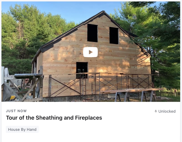 Tour of the Sheathing and Fireplaces