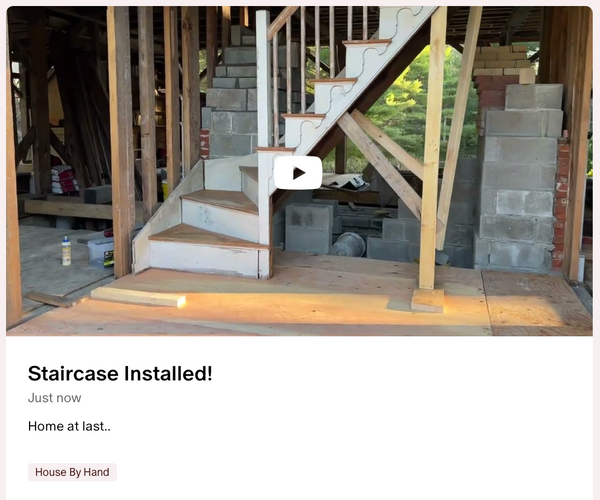 Staircase Installed!