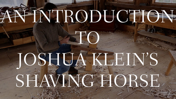 Video Tour of My Shaving Horse
