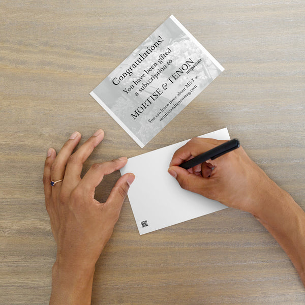 M&T Gift Subscription Card
