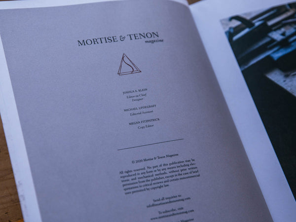 Firewood – Mortise & Tenon Magazine
